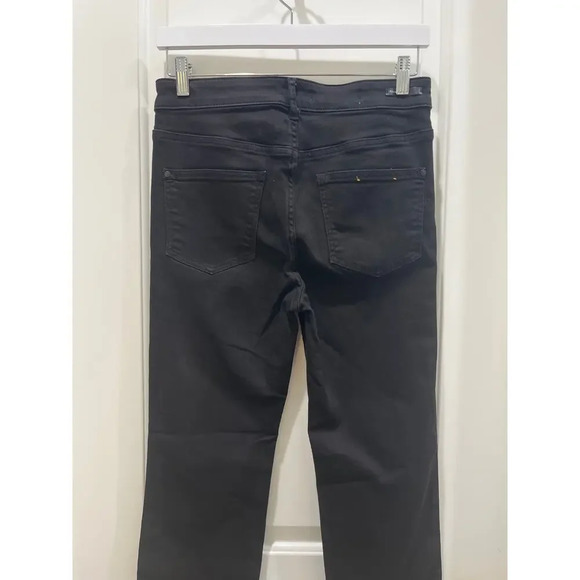 Anthropologie Pilcro & Letterpress Black Superscript Flare Raw Hem Jeans Sz 27 - Picture 5 of 6